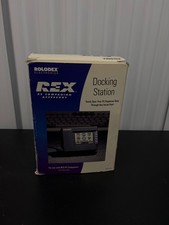 Rolodex REX Docking Station PC Companion Accessory Serial Organizer Sync w/ Box