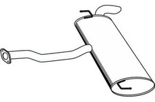 VEGAZ HUS-263 Endschalldämpfer für HYUNDAI ix35 (LM, EL, ELH) Auspuff