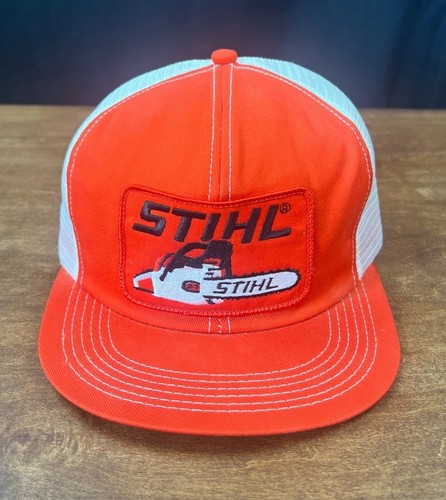 Vintage Stihl Chainsaw K-Products Snapback Mesh Trucker Cap Hat