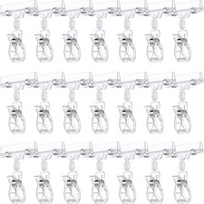 eydak 50 Pcs Plastic Sign Holder Clips Swivel Price Signs Rotatable
