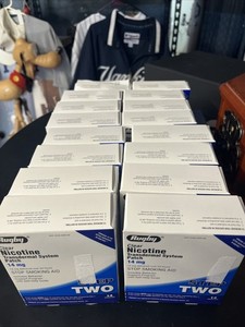 Rugby Clear 14mg Nicotine Transdermal System Patch Step Two Lot + 1 Step One