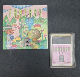 Fantasy Zone (TurboGrafx-16, 1989) HuCARD +Manual 📖 Tested &bull;Authentic &bull; No Case