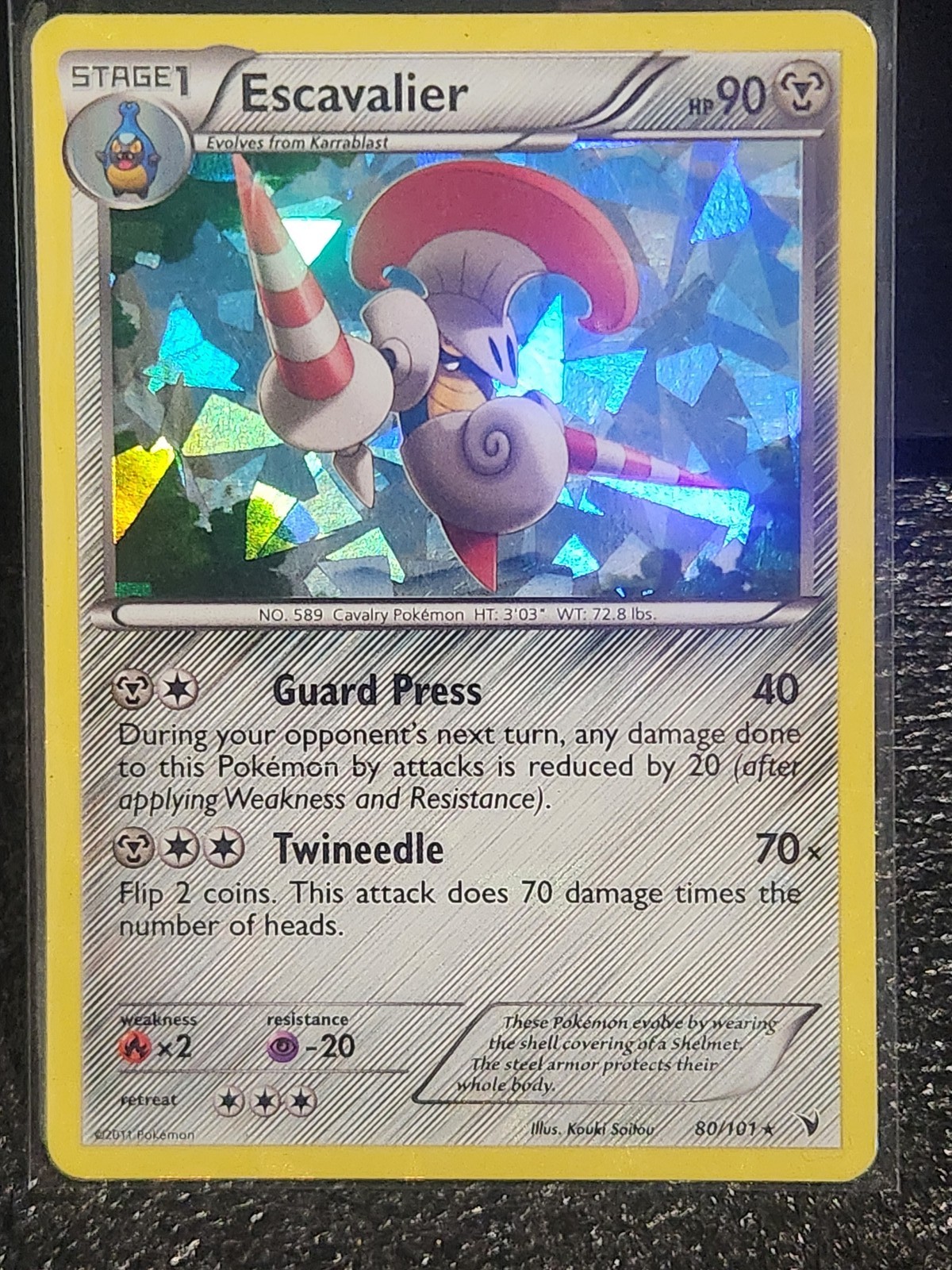 Escavalier - 80/101 (Cracked Ice Holo) Holo Rare Deck Exclusives 080/101 LP