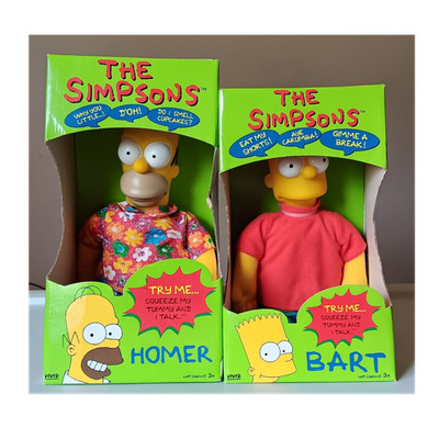 Vivid Imaginations The Simpsons Talking Plush Homer & Bart Simpson Dolls
