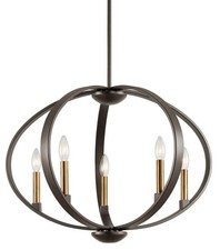 Kichler 43871OZ - 5 Light Elata 27" Wide Chandelier - Olde Bronze
