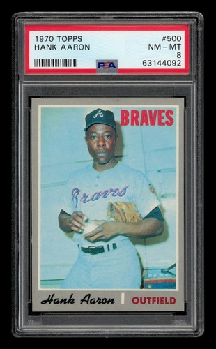 1970 Topps Set-Break #500 Hank Aaron PSA 8 NM-MT