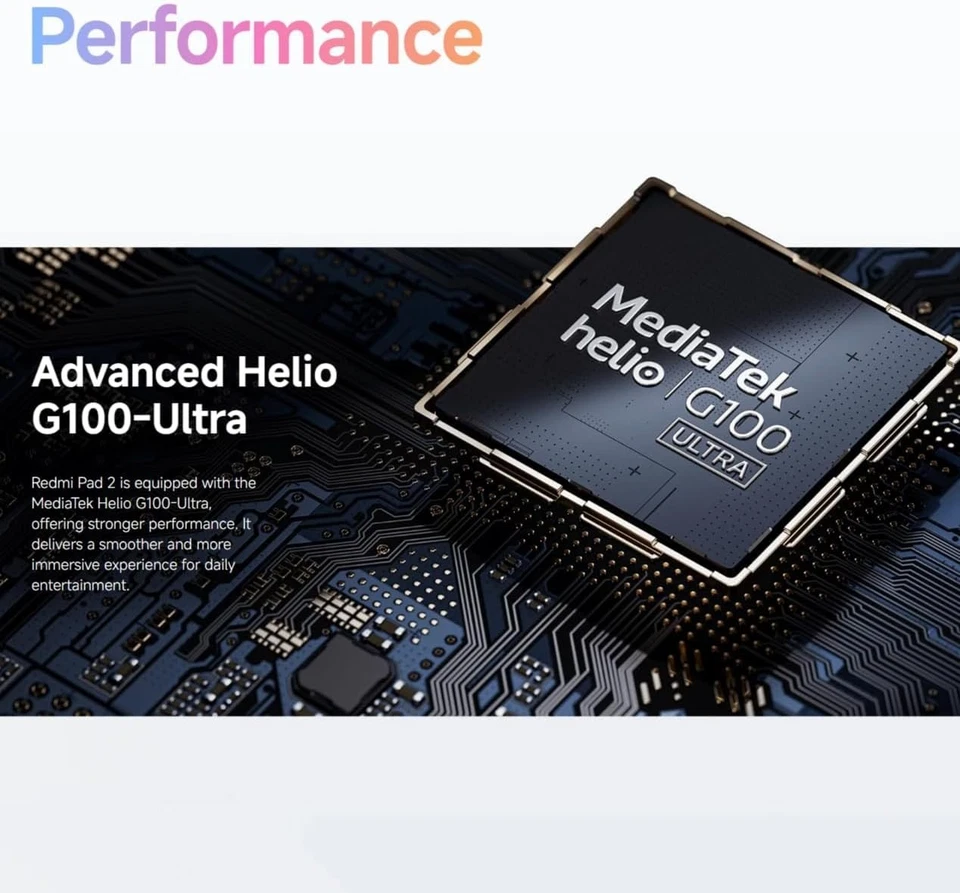 Xiaomi Redmi Pad 2, 4+128GB, 11-inch 90Hz 2.5K, 9000mAh, Grey (No PSU) - Image 2 of 4