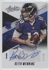 2014 Absolute Rookie Auto Spectrum Purple Anniversary 17/20 Keith Wenning 0f6