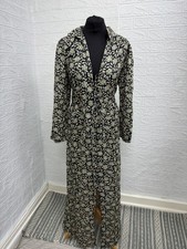 Rixo Dress UK 22 Kirsty Long Franchi Floral Carnation Olive Boho BNWT