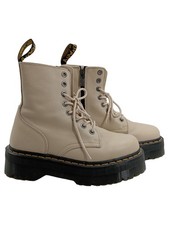 Dr. Martens Jadon Stiefelette Damen Leder Plateau Beige Gr. 39 Reißverschluss