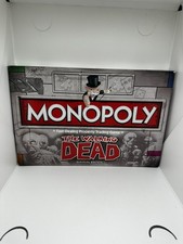 Monopoly The Walking Dead Survival Edition Hasbro Board Game Complete 2016 EX CO
