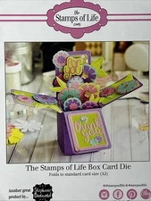 The Stamps Of Life Box Card Die Folds To Standard Card Size A2
