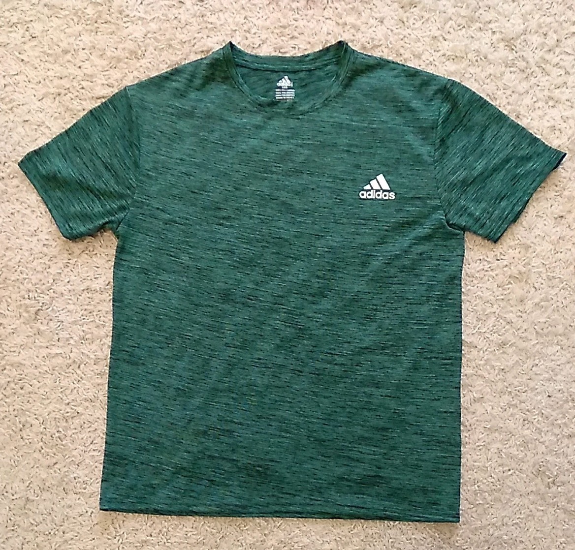 Adidas Performance Training Stretch Shirt Green L… - image 1