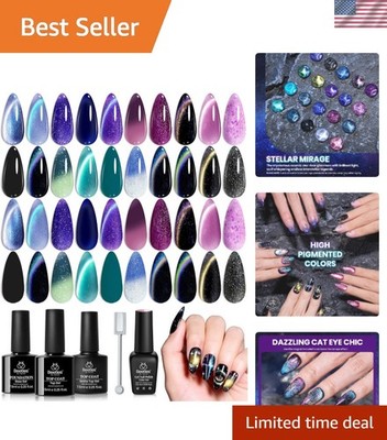 Luxury 20-Color Chameleon Gel Polishes - Cat Eye & Temperature Shift Effects