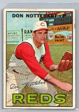 (P) Don Nottebart 269 1967 Topps Cincinnati Reds Card