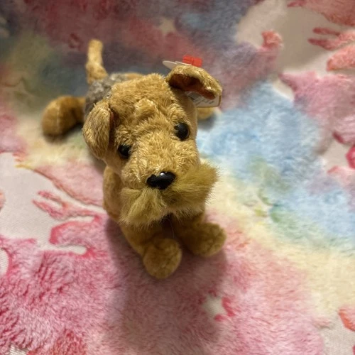 Vintage TY Beanie Baby 2000 WHISKERS the Dog 6 Inch Plush with tags