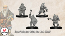 LOTR Dwarf Warriors With Axe And Shield
