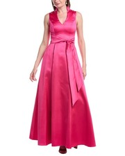 Adrianna Papell Mikado Tie Front Dress Women's