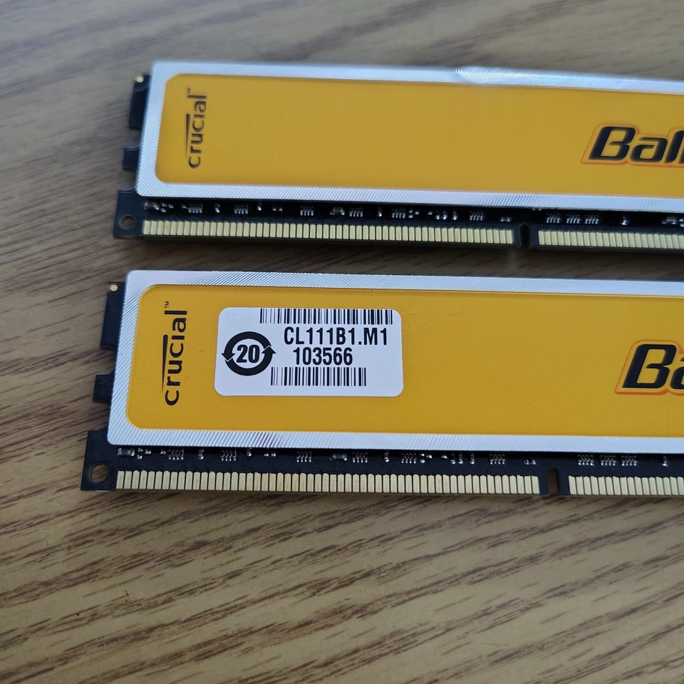 Crucial Ballistix DDR2 800 RAM 4GB Kit (2x2GB) w/ EPP NVIDIA nForce Intel XMP - Image 4 of 4