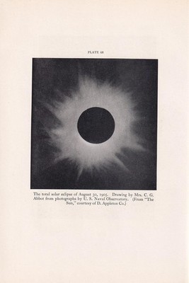 1934 TOTAL SOLAR ECLIPSE Druck - Astronomie Wandkunst - 9,15 x 6 Zoll