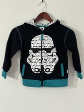 Star Wars Stormtrooper Zip Hoodie Sweat Shirt Boy Size 5/6