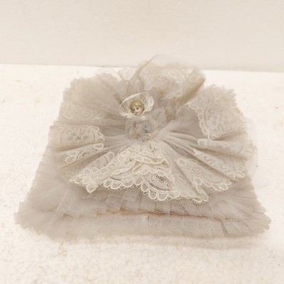 x-98849	Alte Porzellan Teepuppe Half Doll H:ca. 5cm, ohne Originalverpackung,