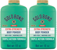 Gold Bond Extra Strength Medicated Body Powder Talc-Free 10 oz Cooling