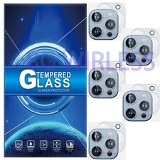 5X For iPhone 15 Pro Camera Lens Protector, Clear Tempered Glass, Case Friendly