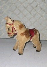 Vtg Steiff Pinto Pony Horse Mohair Plush 7"