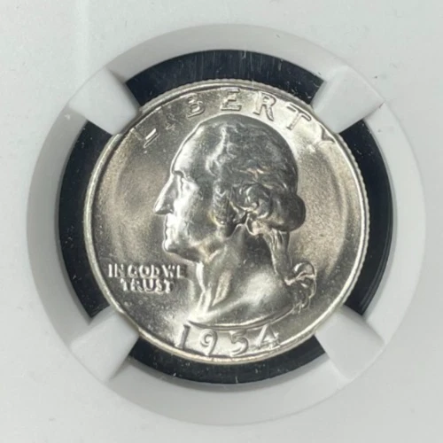 1954-S WASHINGTON SILVER QUARTER ~NGC MS 66 ~BEAUTIFUL LOOKING COIN~