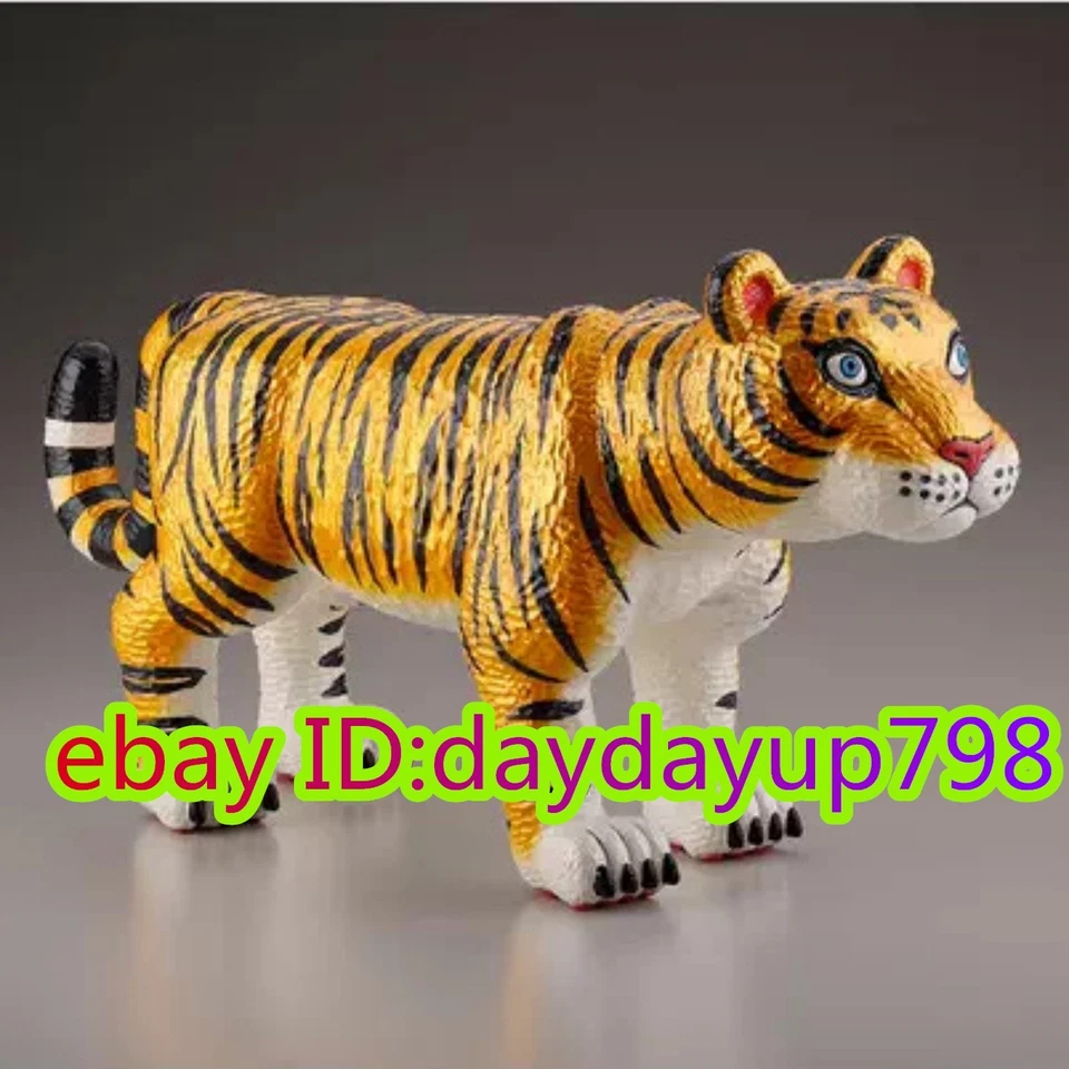 Фигурка Kaiyodo ANIMAL TORA от Misawa Atsuhiko золотистая версия ПВХ модель игрушка H23CM (9 дюймов) - Изображение 3 из 4