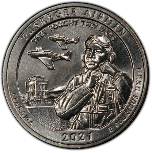 2021-S America the Beautiful Quarters Tuskegee Airmen Proof — photo from the most recent tracked eBay sale