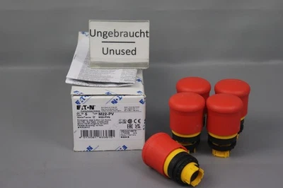 EATON M22-PV NOT-HALT-/NOT-AUS-Taste 216876 5xStück Rot Unused OVP - Bild 1 von 4
