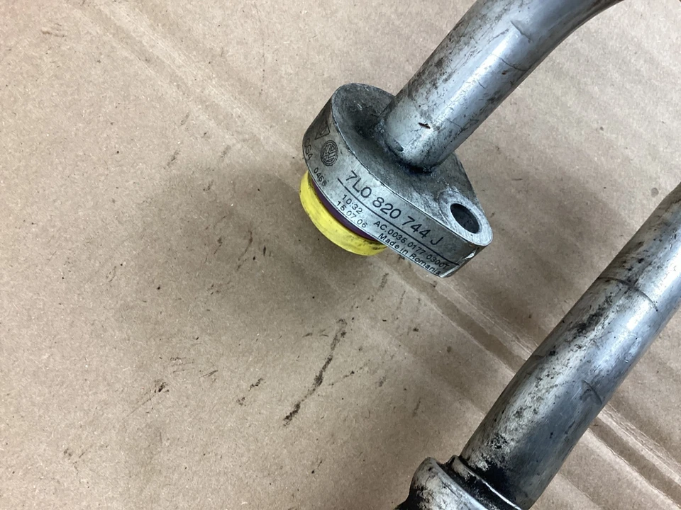 Audi Q7 2007-2010 3,6 L manguera de aire acondicionado/línea/tubo 7L0820744J OEM Foto 3 de 4