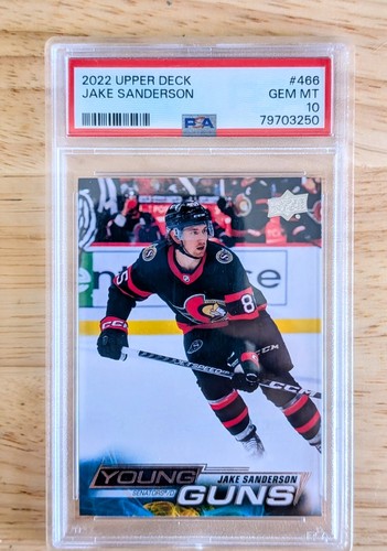 2022 Upper Deck Jake Sanderson [High Gloss] #466 card