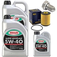 MotoröL Filter Set SAE 5W-40 Meguin 11 Liter + Schraube FüR VW Phaeton 6.0 W12