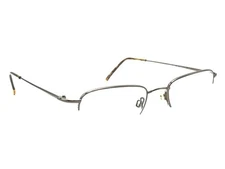 FLEXON 607 by Marchon Coffee Oval Half-Rimless Metal Eyeglasses 49-20 140