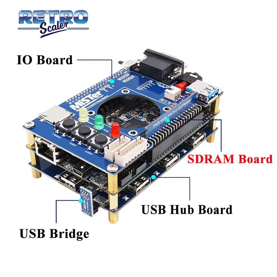 RetroScaler MiSTer FPGA SDRAM 128MB v3.0 32MB v2.2 Board for