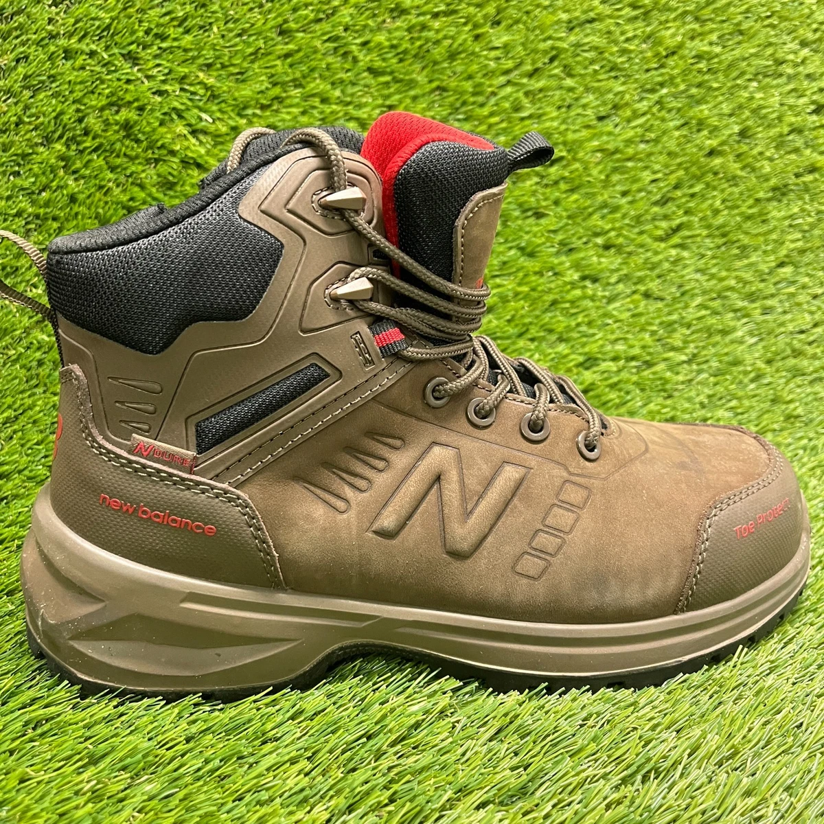 New Balance Calibre Mens Size 7.5 4E Brown Composite Toe Safety Work Boots