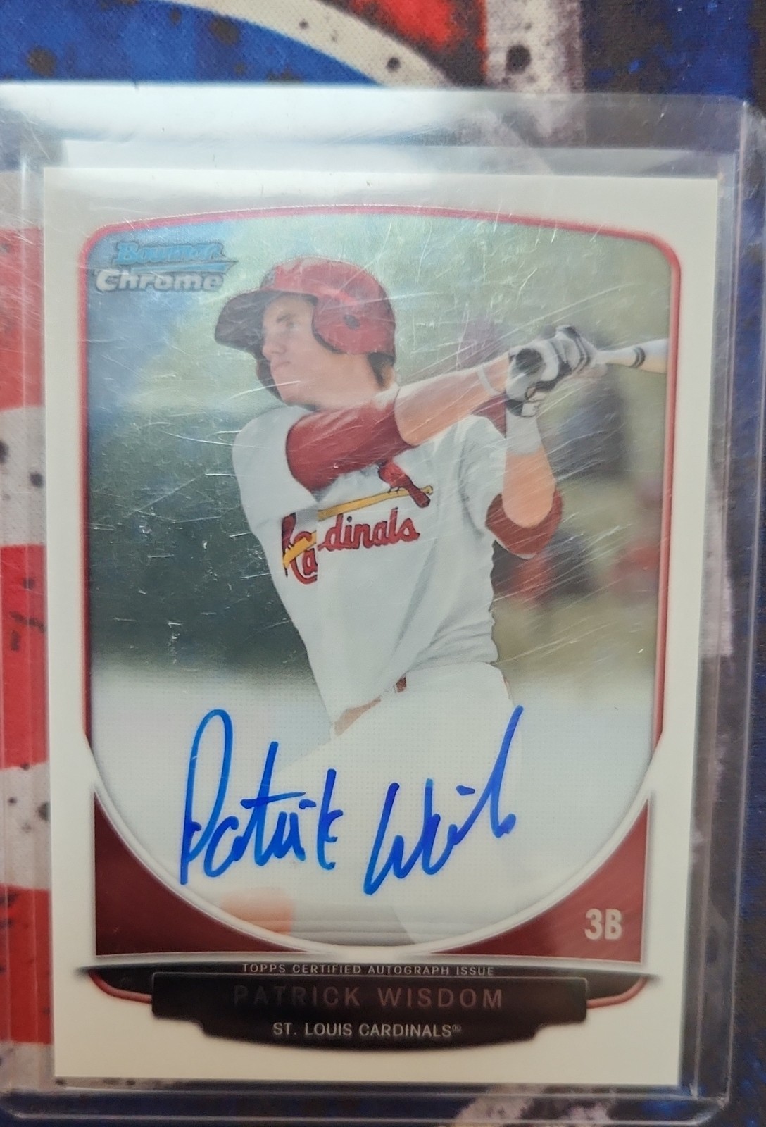 2013 Bowman - Chrome Prospects Autographs Patrick Wisdom #BCP-PW (AU, RC)