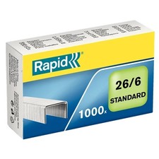 Rapid Standard Staples 26/6 Pack of 1000 24861300