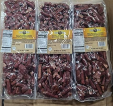 3 X 2LB SUGAR RIVER SPICY DILL PICKLE BEEF/PORK Snack Sticks Sealed bag 4/01/26