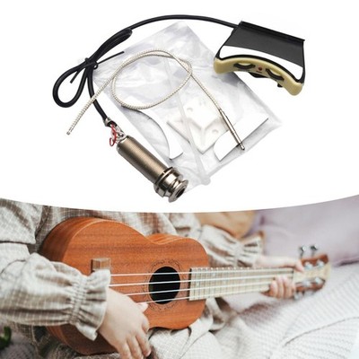 Ukulele Piezo Tonabnehmer Schalllochhalterung Lautstärkeregler Ersatz tragbare Gitarre