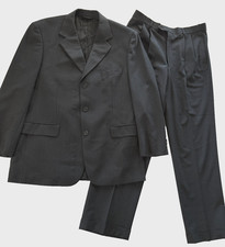 Brooks Brothers Stretch Suit Mens 43R Charcoal Gray Wool 3 Button Pants 33x32