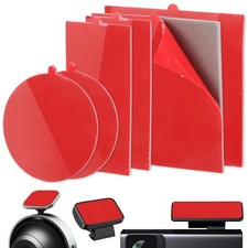 6pcs Heavy Duty Dash Cam Adhesive Pads, 3 Shapes Double-Sided Sticky Pads
