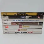 Nintendo Wii Lot of 7 Games Lego Indiana Batman, Tony Hawk, The Bigs, Star Wars