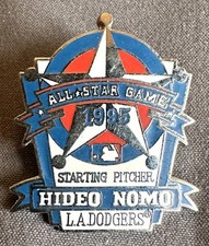 Los Angeles Dodgers Hideo Nomo 1995 MLB All Star Game Starting Pitcher Pin
