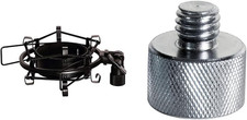 On-Stage MY430 Studio Microphone Shock Mount, Black  MA-100 3/8" Male to 5/8" F