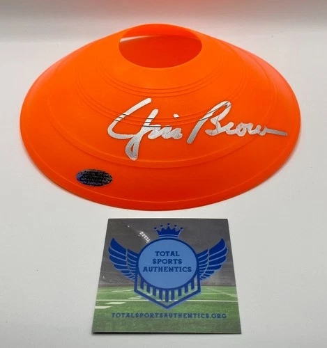 Jim Brown Signed Field Marker With COA (3203064) (Browns)