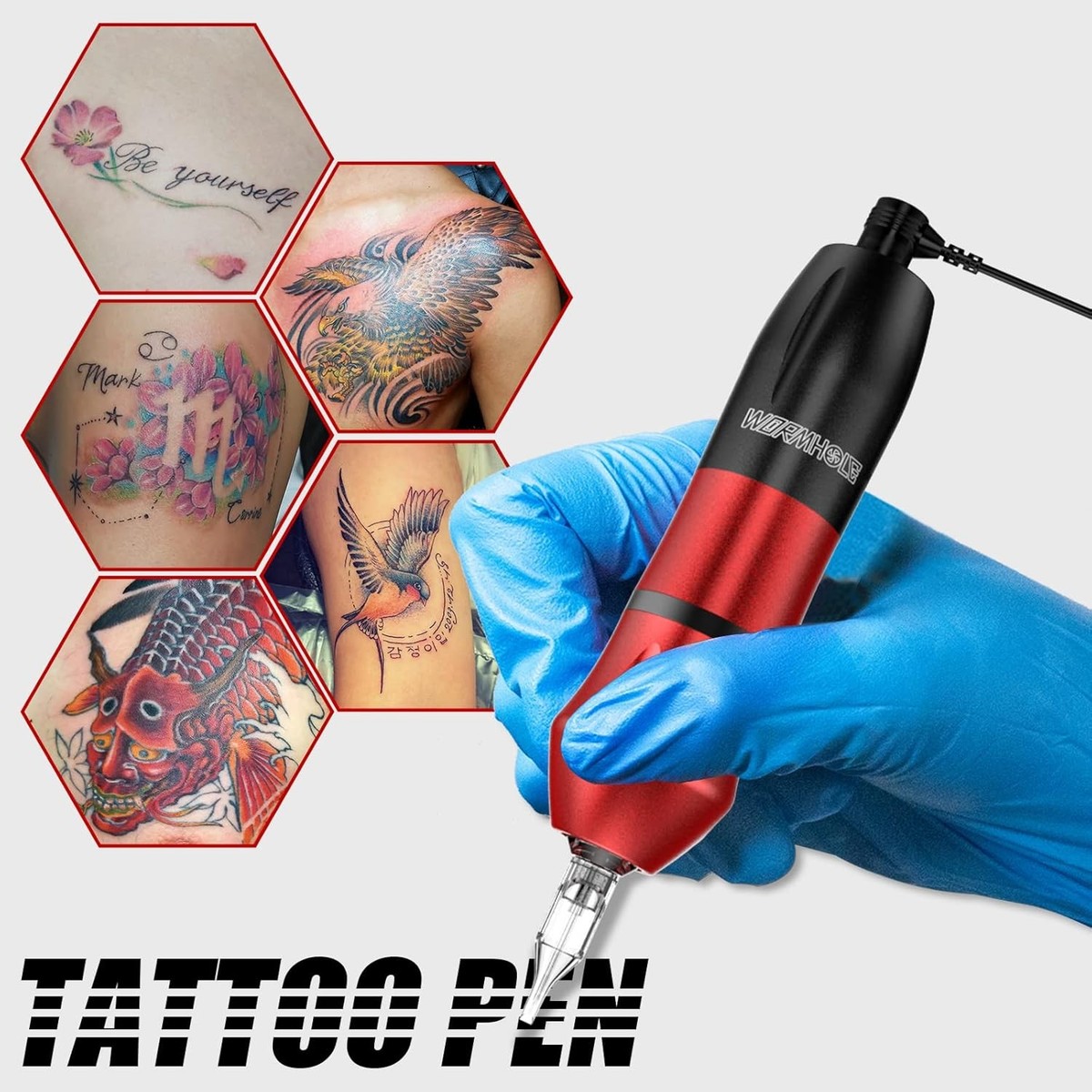 ペン型タトゥーマシン　Pen　tattoo machine set Amazon | タトゥーマシンセット、ワイヤレスバッテリータトゥー